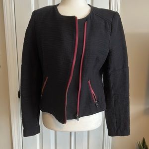 Black and Pink Halogen Blazer
